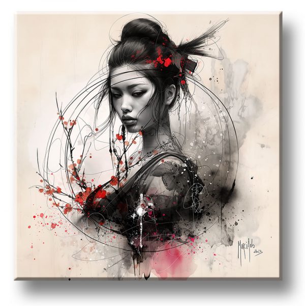 Affiche – Patrice Murciano – Mémoire d’une geïsha 2 – 30x30cm ou 70x70cm