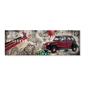 Impression Alu Dibond – Rubix- 2CV Charleston paper – 15x45cm