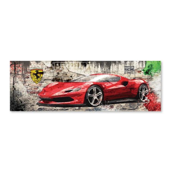 Impression Alu Dibond – Rubix – 296GTB Italia – 15x45cm