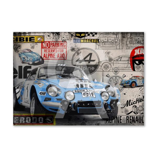 Impression Alu Dibond – Rubix – Alpine Renault – 20x28cm
