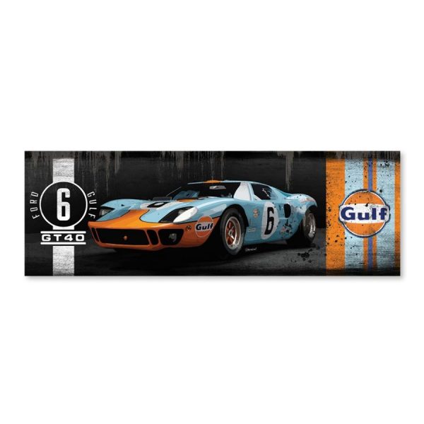 Impression Alu Dibond – Rubix – GT40 Gulf – 15x45cm