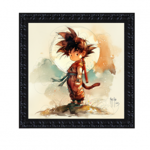 Image encadrée – Patrice Murciano – Little Goku – 30x30cm