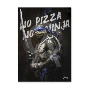 Impression Alu Dibond – Alexandre Granger – No pizza No ninja – 20x28cm