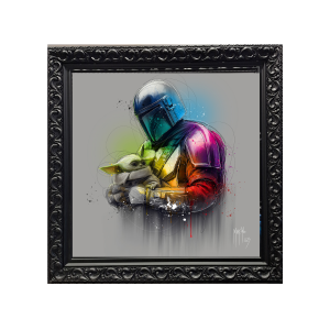 Image encadrée – Patrice Murciano – Mandalorian et Grogu – 30x30cm ou 70x70cm