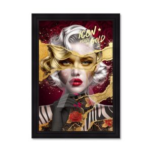 Image encadrée – Sarah B. – Made of gold – 40x60cm