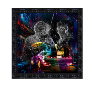 Image encadrée – Patrice Murciano – Retour vers le futur – 30x30cm