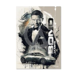 Impression Alu Dibond – Sylvain Binet – Daniel Craig – 20x28cm