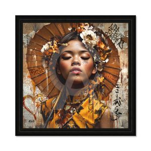 Image encadrée – Séleste – Kiyo – 40x40cm