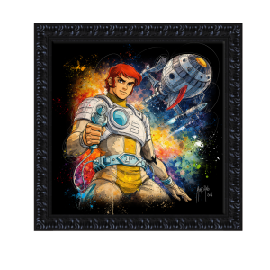 Image encadrée – Patrice Murciano – Capitaine Flam – 30x30cm